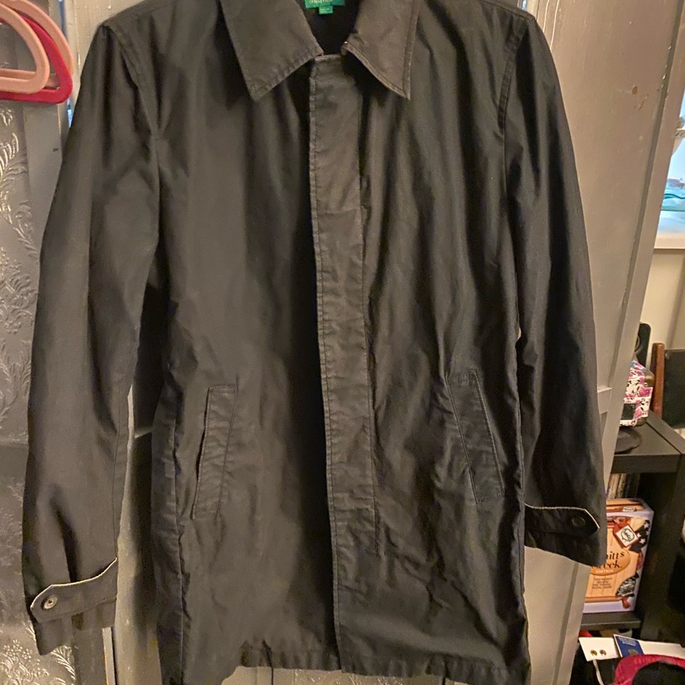United Colors Of Benetton Black Trench Coat